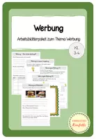 Vorschau - Arbeitsblätter - Werbung und Konsum - Materialpaket - Deckblatt
