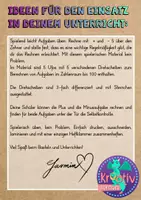 Vorschau - Mal- und Bastelvorlagen - Mathematik: Rechenufos +-5 im ZR 100 Kopfrechnen üben mit Selbstkontrolle - Seite 1