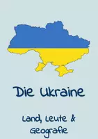 Vorschau - Arbeitsblätter - Länder-Steckbrief: Ukraine in Europa - Geographie, Leute, Sprache & Religion - Deckblatt