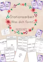 Vorschau - Stationenlernen - Unterrichtseinheit "Was dich formt" (Ethik/Deutsch) - Deckblatt