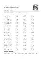 Vorschau - Arbeitsblätter - KlaPuStri mit negtiven Zahlen - Multiple Choice (Level 1, 2 und 3) - Deckblatt