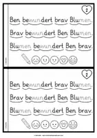 Vorschau - Arbeitsblätter - Lese-Flitzer | Buchstabe B/b | Lesetempo-Training | Grundschrift - Seite 3