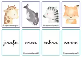 Vista previa - Juegos / Gamificación - Juego de cartas parejas de animales - Portada