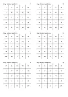 Aperçu - Jeux - Additionner et soustraire des nombres négatifs - Bingo - Page 1