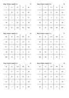Aperçu - Jeux - Additionner et soustraire des nombres négatifs - Bingo - Page 2