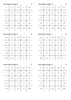 Aperçu - Jeux - Additionner et soustraire des nombres négatifs - Bingo - Page 3