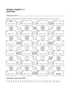 Aperçu - Feuilles d'exercices - Additionner et soustraire des nombres négatifs - Labyrinthe - (Niveau 1, Niveau 2, Niveau 3) - Page 3