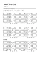 Aperçu - Feuilles d'exercices - Multiplier er diviser les nombres négatifs - Exercices d'association avec des lignes - Page 1