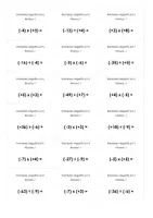 Aperçu - Fiches - Multiplier er diviser les nombres négatifs - Fiches - Page de couverture