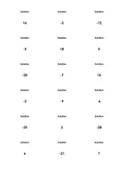 Aperçu - Fiches - Multiplier er diviser les nombres négatifs - Fiches - Page 1