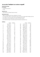 Aperçu - Jeux - Multiplier les nombres négatifs - Jeu de dés - Page de couverture