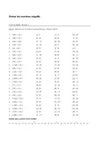 Aperçu - Feuilles d'exercices - Diviser les nombres négatifs - Choix multiple (Niveau 1, Niveau 2, Niveau 3) - Page 2