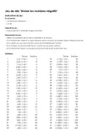 Aperçu - Jeux - Diviser les nombres négatifs - Jeu de dés - Page de couverture