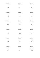 Aperçu - Fiches - Calculer avec des nombres négatifs - Fiches - Page 1