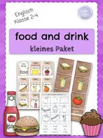Vorschau - Arbeitsblätter - 🇬🇧food and drink I kleines Paket - Deckblatt