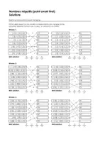 Aperçu - Feuilles d'exercices - Nombres négatifs (point avant tiret) - Exercices d'association avec des lignes - Page 1