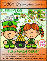 Vista previa - Unidades / Secuencias / Situaciones de Aprendizaje - I CAN COUNT St Patrick's Kids How Many Coins - Portada