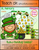Vista previa - Unidades / Secuencias / Situaciones de Aprendizaje - I CAN COUNT St Patricks How Many Coins FREEBIE FS - Portada