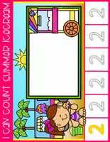 Vista previa - Unidades / Secuencias / Situaciones de Aprendizaje - I CAN COUNT Summer Ice Cream Mat Writing Numbers - página 3