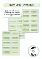 Vorschau - Arbeitsblätter - Talking Cards - Giving Advice - Deckblatt