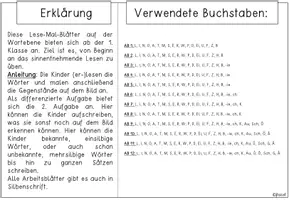Vorschau - Arbeitsblätter - Lese-Mal-Blätter auf der Wortebene (Kl.1) - Seite 3