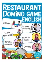 Vista previa - Juegos / Gamificación - at the restaurant domino English / Inglés - Portada
