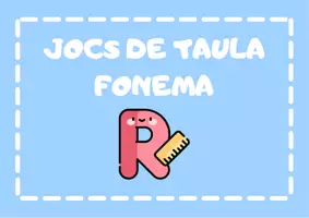 Vista previa - Unidades / Secuencias / Situaciones de Aprendizaje - JOCS DE TAULA PER TREBALLAR FONEMA R FORTA - Portada