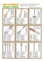 Vista previa - Juegos / Gamificación - Cocinar y hornear ¡No lo digas! juego Español primaria - página 2