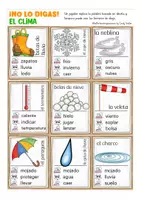 Aperçu - Jeux - FREEBIE el clima jeu Espagnol ¡No lo digas! - Page 3
