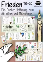 Vorschau - Arbeitsblätter - FRIEDEN To-Go / Abreißzettel - Mutmacher (Schule, Stadt & zu Hause) - Deckblatt