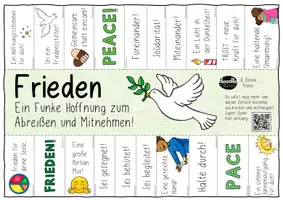 Vorschau - Arbeitsblätter - FRIEDEN To-Go / Abreißzettel - Mutmacher (Schule, Stadt & zu Hause) - Seite 2