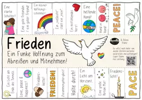 Vorschau - Arbeitsblätter - FRIEDEN To-Go / Abreißzettel - Mutmacher (Schule, Stadt & zu Hause) - Seite 3