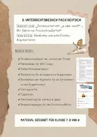 Vorschau - Stundenentwürfe - Unterrichtsbesuch Deutsch - Argumentation - Bestandteile verschiedener Argumente sortieren und zuordnen - Pro-Kontra-Battle - Entwurf separat verfügbar - Deckblatt