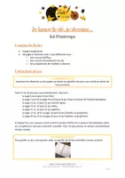 Aperçu - Jeux - Je lance le dé, je dessine... - Kit Printemps - Page 1