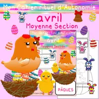 Aperçu - Apprentissages en autonomie - Cahier d'Autonomie AVRIL Moyenne Section - Page de couverture