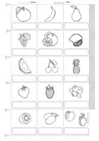 Vista previa - Unidades / Secuencias / Situaciones de Aprendizaje - Aléman - frutas - diccionario de imágenes - Obst - Picture dictionary - Deutsch - accordion book - página 3