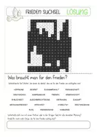 Aperçu - Feuilles d'exercices - FRIEDEN für die Ukraine und die Welt! Suchsel gratis Deutsch / Allemand - Page 2
