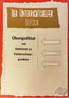 Vorschau - Stationenlernen - Rechtschreibübungen Klasse 8-10 - Stationenarbeit Fehlerschwerpunkte - Deckblatt