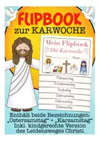 Vista previa - Hojas de trabajo - Ostern Flipbook Karwoche Religion Deutsch / Allemand - Portada