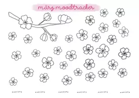 Vorschau - Arbeitsblätter - 🌸März Moodtracker - Seite 1