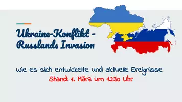 Aperçu - Feuilles d'exercices - Présentation : Conflit ukrainien - Invasion russe (version mise à jour) - Page de couverture