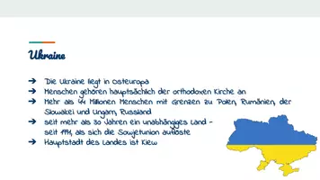 Aperçu - Feuilles d'exercices - Présentation : Conflit ukrainien - Invasion russe (version mise à jour) - Page 1