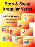 Vorschau - Spiele - Stop and Swap Cards Irregular Verbs Simple Past - Deckblatt