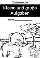 Vorschau - Arbeitsblätter - Kleine und große Aufgaben - 24 Arbeitsblätter + Lösungen - Seite 1