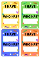Vista previa - Refuerzo / NEE / Materiales de apoyo - I have - who has cards - página 2