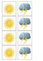 Vorschau - Bildkarten - Feedback-Karten “Wetter” - Seite 1