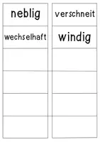 Vorschau - Bildkarten - Mix-and-Match Wetterkalender - Seite 1