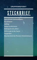 Vorschau - Stundenentwürfe - Gruppenreferat zum Thema Weltraum - Seite 3