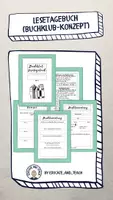 Vorschau - Stundenentwürfe - Buchklub - Lesetagebuch - Konzept - Deckblatt