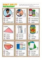 Vorschau - Spiele - at the restaurant Don't say it Spiel Englisch - Seite 2